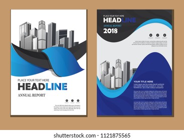 cover Brochure layout annual report poster flyer in A4 with geometric shape
