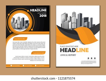 cover Brochure layout annual report poster flyer in A4 with geometric shape