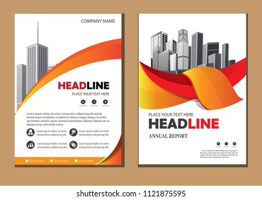 cover Brochure layout annual report poster flyer in A4 with geometric shape