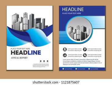 cover Brochure layout annual report poster flyer in A4 with geometric shape