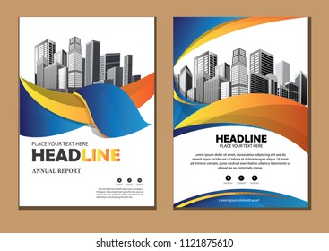 cover Brochure layout annual report poster flyer in A4 with geometric shape