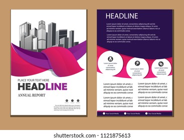 cover Brochure layout annual report poster flyer in A4 with geometric shape