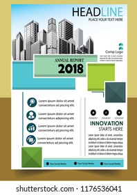 cover Brochure layout annual report poster flyer in A4 with geometric shape
