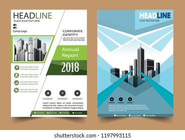 cover Brochure layout annual report poster flyer in A4 with geometric shape