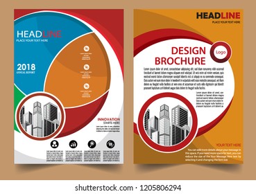cover Brochure layout annual report poster flyer in A4 with geometric shape