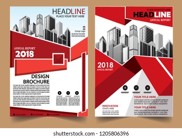 cover Brochure layout annual report poster flyer in A4 with geometric shape