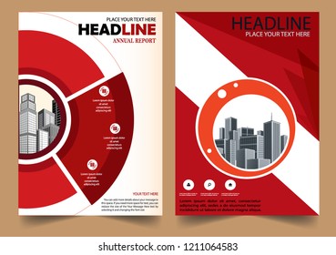 Cover Brochure layout annual report poster flyer in A4 with geometric shape