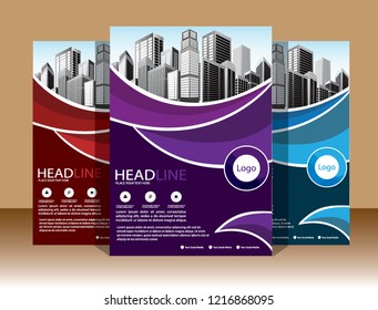 cover Brochure layout annual report poster flyer in A4 with geometric shape