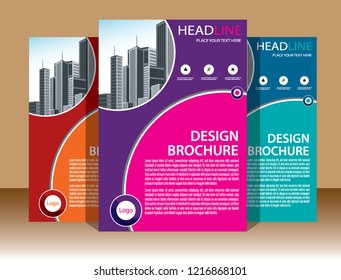 cover Brochure layout annual report poster flyer in A4 with geometric shape
