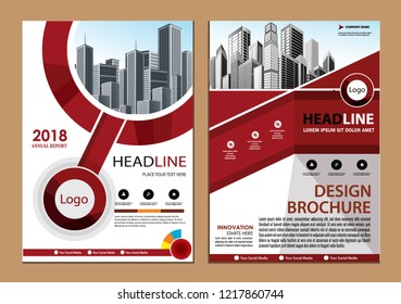 cover Brochure layout annual report poster flyer in A4 with geometric shape