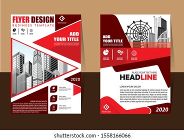 cover Brochure layout annual report poster flyer in A4 with geometric shape