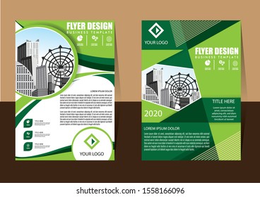 cover Brochure layout annual report poster flyer in A4 with geometric shape