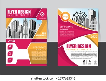 cover Brochure layout annual report poster flyer in A4 with geometric shape