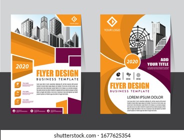 cover Brochure layout annual report poster flyer in A4 with geometric shape