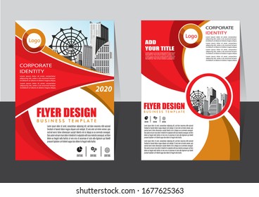 cover Brochure layout annual report poster flyer in A4 with geometric shape