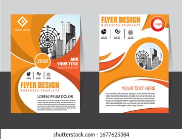 cover Brochure layout annual report poster flyer in A4 with geometric shape