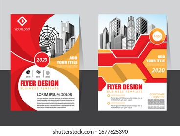 Titelblatt-Layoutbild-Jahresbericht-Plakatflyer in A4 mit geometrischer Form