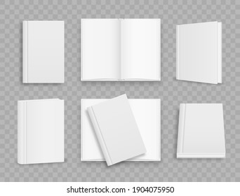 Mockup de folleto de portada, superficie blanda blanca, tutorial de la revista catálogo. Plantilla de portada de libro vertical en blanco con páginas delante. Portada de revista en blanco, libro, folleto, folleto. Ilustración vectorial.