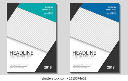 Cover, Brochure , Report Book, Flyer Template Mockup. Design Vector Graphic EPS10
