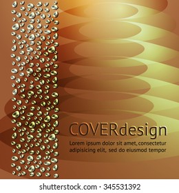 Cover or brochure squares design. Vector abstract modern template.

