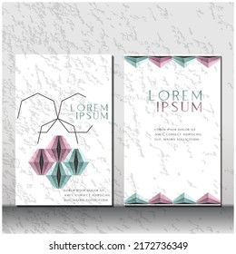 Cover, Brochure template flyer background for business design