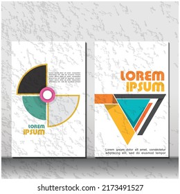 Cover, Brochure template flyer background for business design
