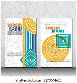 Cover, Brochure template flyer background for business design