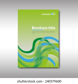 Cover brochure template. Vector format.