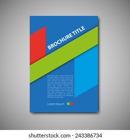 Cover brochure template. Vector format.