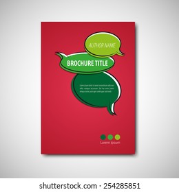 Cover brochure template. Vector format.