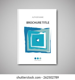 Cover brochure template. Vector format.