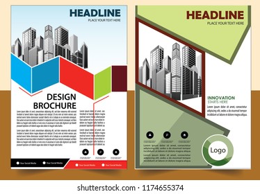 cover Business abstract vector template Brochure design modern layout annual report poster flyer in A4 with colorful triangles geometric shapes for tech science market with light background
