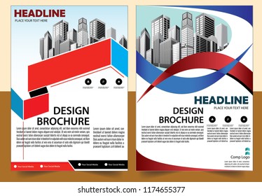 cover Business abstract vector template Brochure design modern layout annual report poster flyer in A4 with colorful triangles geometric shapes for tech science market with light background
