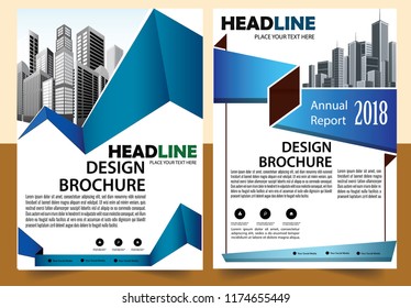 cover Business abstract vector template Brochure design modern layout annual report poster flyer in A4 with colorful triangles geometric shapes for tech science market with light background
