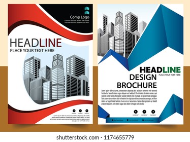 cover Business abstract vector template Brochure design modern layout annual report poster flyer in A4 with colorful triangles geometric shapes for tech science market with light bac