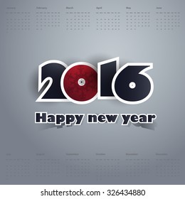 Cover Calendar Design - Typography