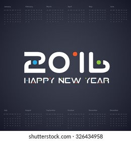 Cover Calendar Design - Typography