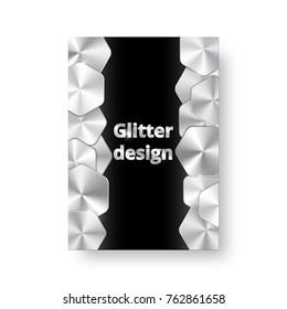 Cover of the catalog with chrome plates of a silvery conical gradient.