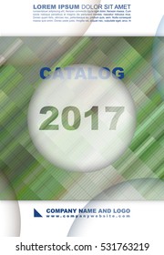 Cover of the catalog, the report for business, technology and science. Brochure template with a digital mosaic pixel. Abstract design in a contemporary color scheme.