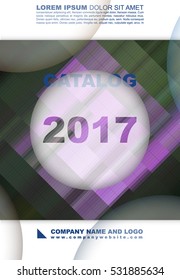 Cover of the catalog, the report for business, technology and science. Brochure template with a digital mosaic pixel. Abstract design in a contemporary color scheme.