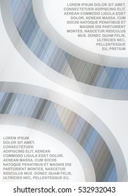 Cover of the catalog, the report for business, technology and science. Brochure template with a digital mosaic pixel. Abstract design in a contemporary color scheme.