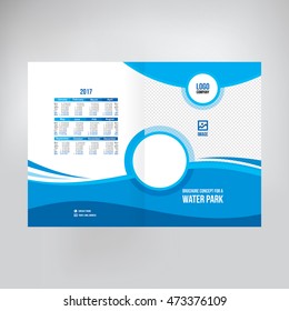 Cover for catalogue, brochure, booklet, leaflet. Graphic template for posting photos and text, cover design of annual report. Template for business presentation, cover folder vector background

