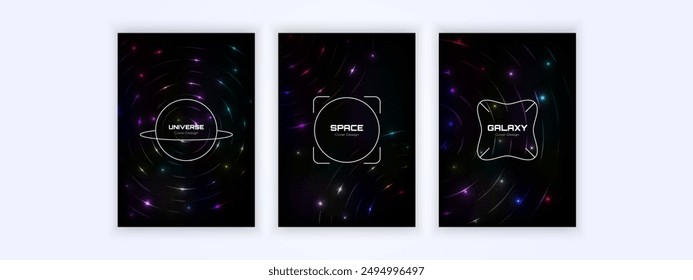 cover circle outer space design background cover, space poster, abstract gradient illustration