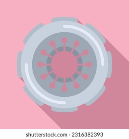Cover clutch icon flat vector. Car disk. Auto pressure