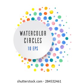 Cover with colorful watercolor circles