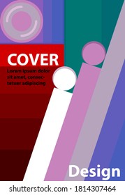 Cover bunter Vorlage Vektordesign