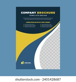 cover company profile or brochure template layout design