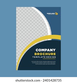 cover company profile or brochure template layout design