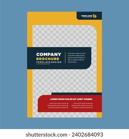 cover company profile or brochure template layout design