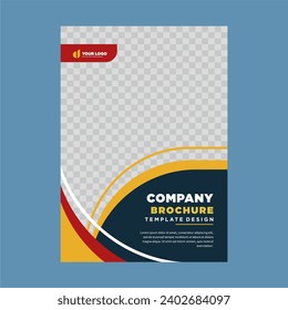 cover company profile or brochure template layout design